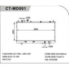 CT/MD-001馬自達散熱器