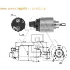 起動機電磁開關(guān)F-000-SH0-117 ZF 2-972