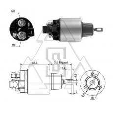 起動(dòng)機(jī)電磁開關(guān)F-000-SH0-182 ZF 5-972