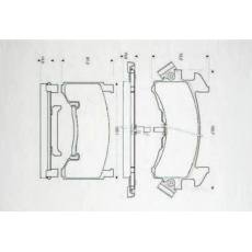 HD-CA154 HD-CA767剎車(chē)片 汽車(chē)盤(pán)式剎車(chē)片