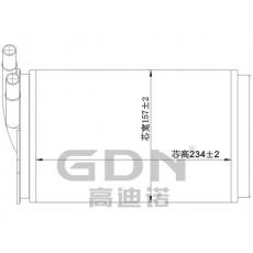 GDN.7.AD.002H-40 奧迪 暖風(fēng)機水箱