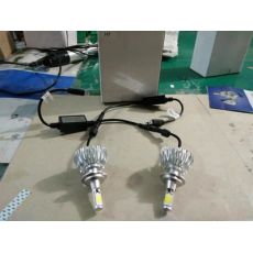 30w LED汽車大燈 太陽花燈 H1 H7 無風扇自體散熱